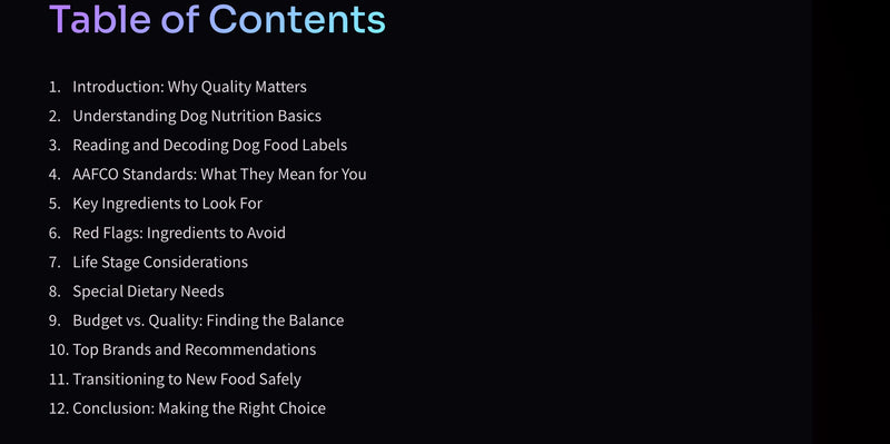 Kibble Buyer's Guide